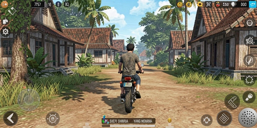 Tampilan gameplay menarik dari 2757 yang mengasah kreativitas pemain.