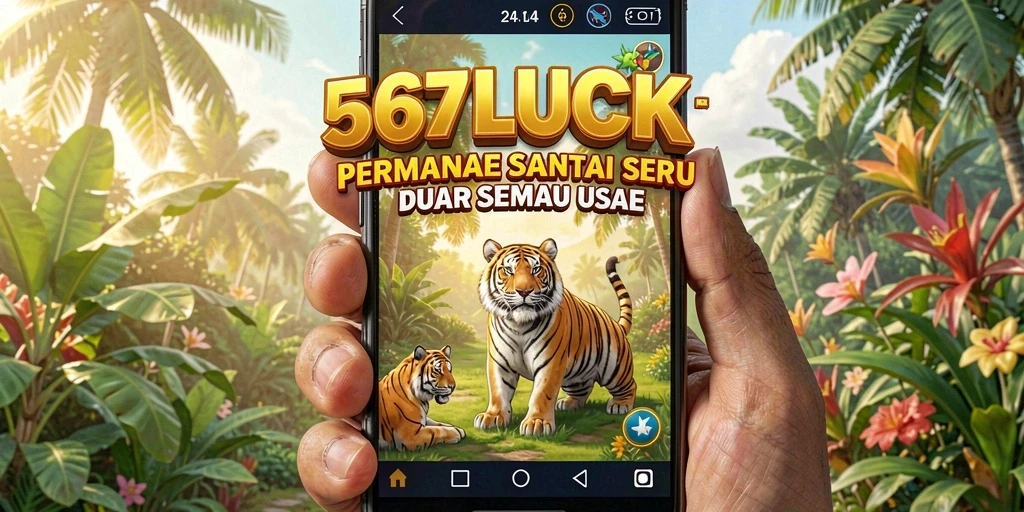 Screenshot utama gameplay 567LUCK dengan tantangan seru dan grafis sederhana.