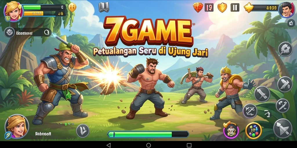 Tampilan gameplay seru di 7GAME dengan aksi olahraga.