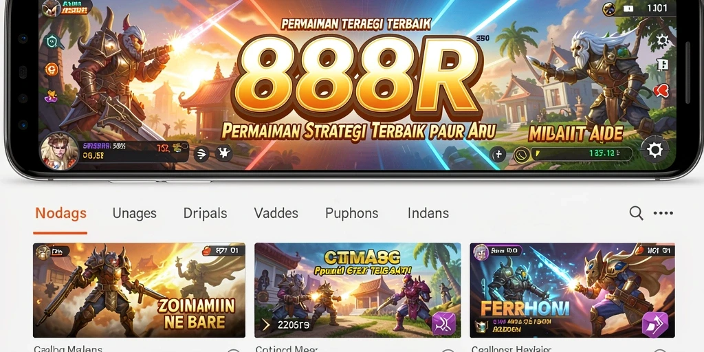 Tampilan gameplay yang menarik di 888R dengan aksi strategi.