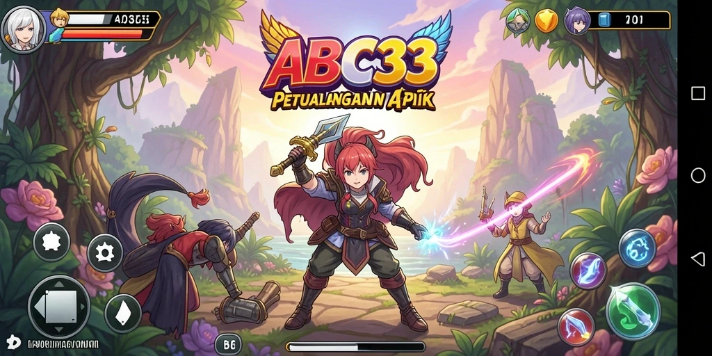 Tampilan gameplay yang menarik dalam dunia Anime.
