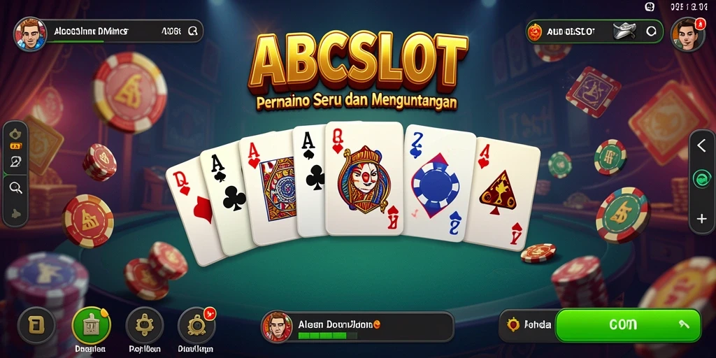 Tampilan menarik dan seru dari gameplay Domino ABCSLOT.