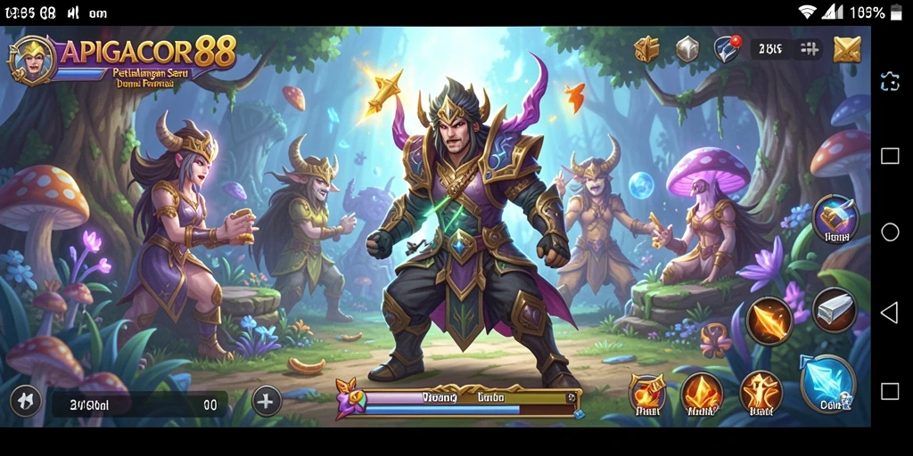 Tampilan gameplay seru dalam APIGACOR88 yang menampilkan aksi petualangan.