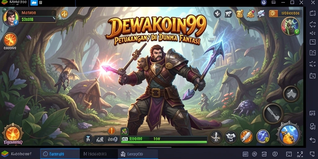 Tampilan gameplay DEWAKOIN99 dengan aksi petualangan yang mendebarkan.