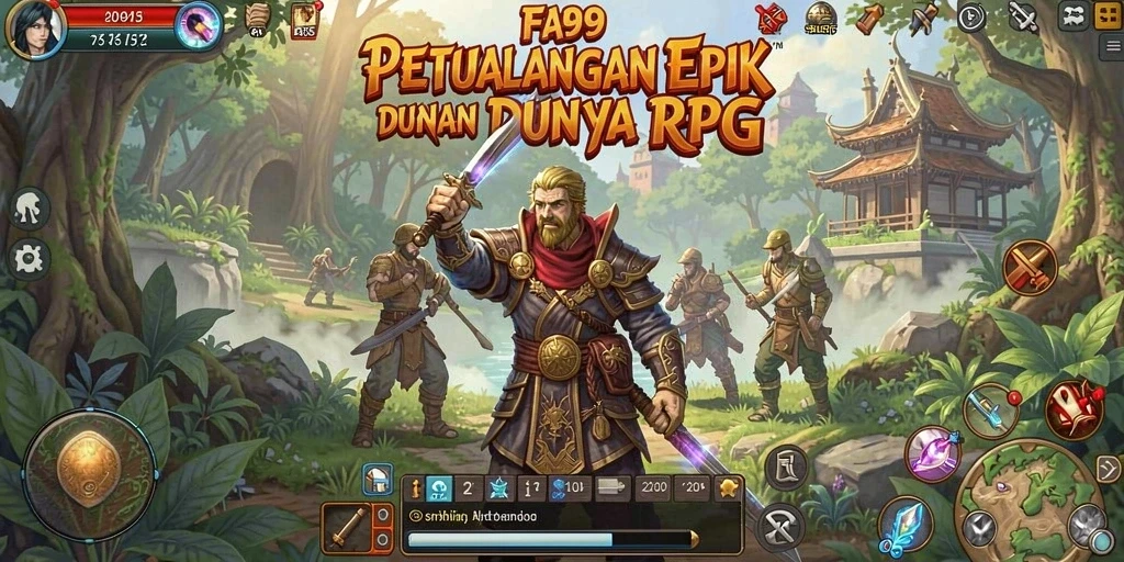 Tampilan gameplay RPG yang mendalam dan menarik untuk FA99.