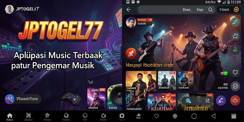 Screenshot gameplay JPTOGEL77 saat memainkan lagu favorit.