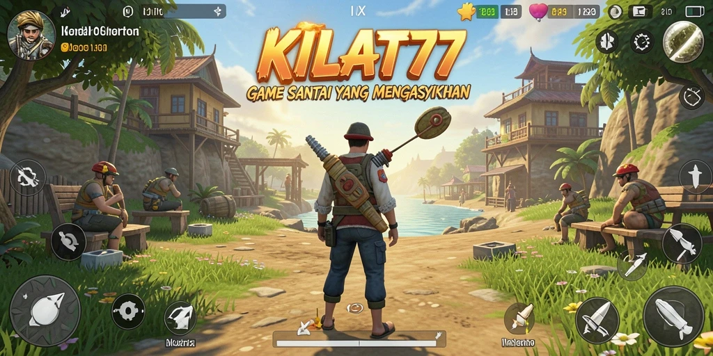 Tampilan gameplay KILAT77 yang seru dan penuh warna.