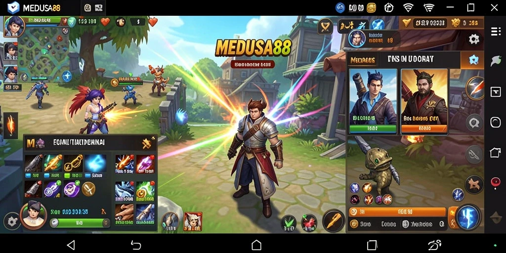 Tampilan utama MEDUSA88 dengan fitur Utility yang intuitif.