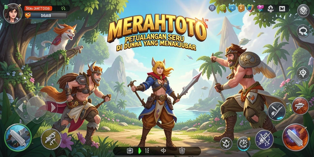 Tampilan gameplay menakjubkan dari MERAHTOTO yang penuh petualangan.