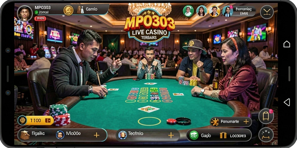 Tampilan gameplay Live Casino yang menarik dan interaktif di MPO303.