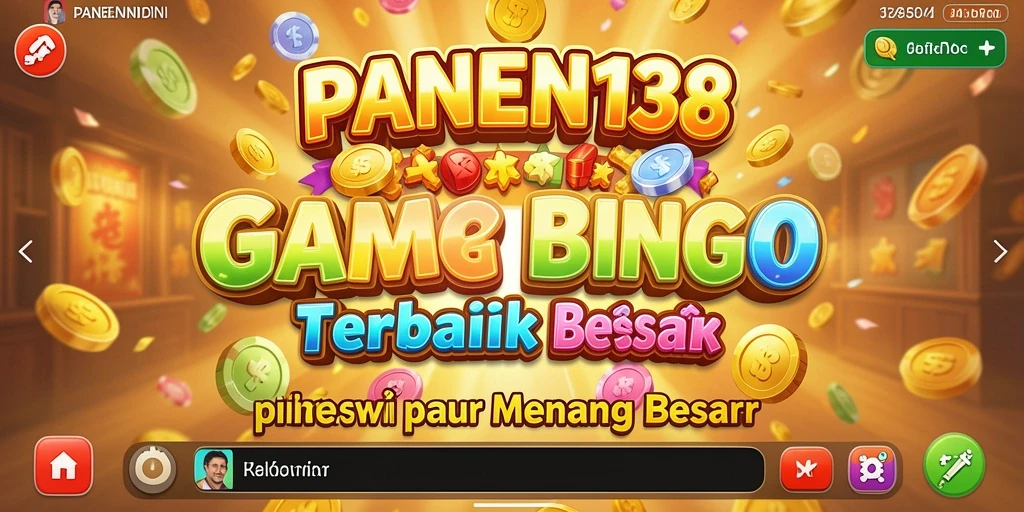 Tampilan gameplay seru dengan berbagai tema Bingo.