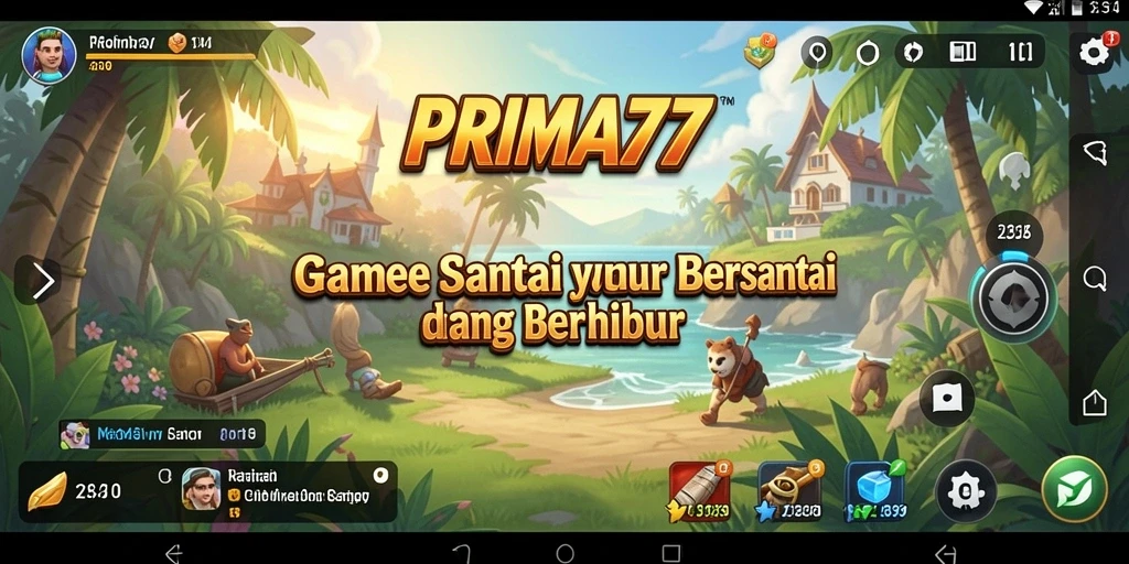 Gameplay seru dan interaktif dari PRIMA77.