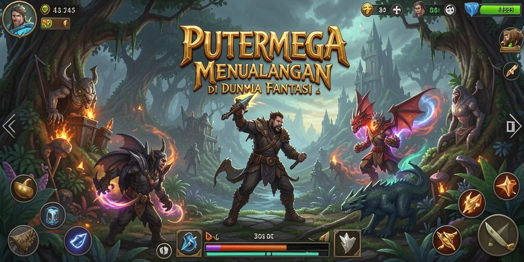 Screenshot menampilkan aksi seru dalam permainan petualangan PUTERMEGA.