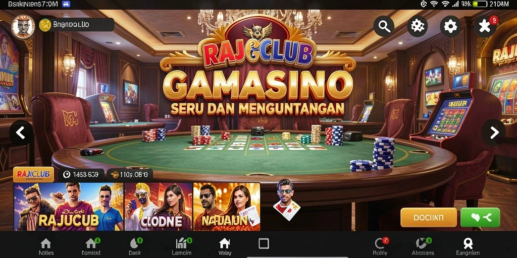 Tampilan gameplay RAJACLUB yang menegangkan dan menawan.