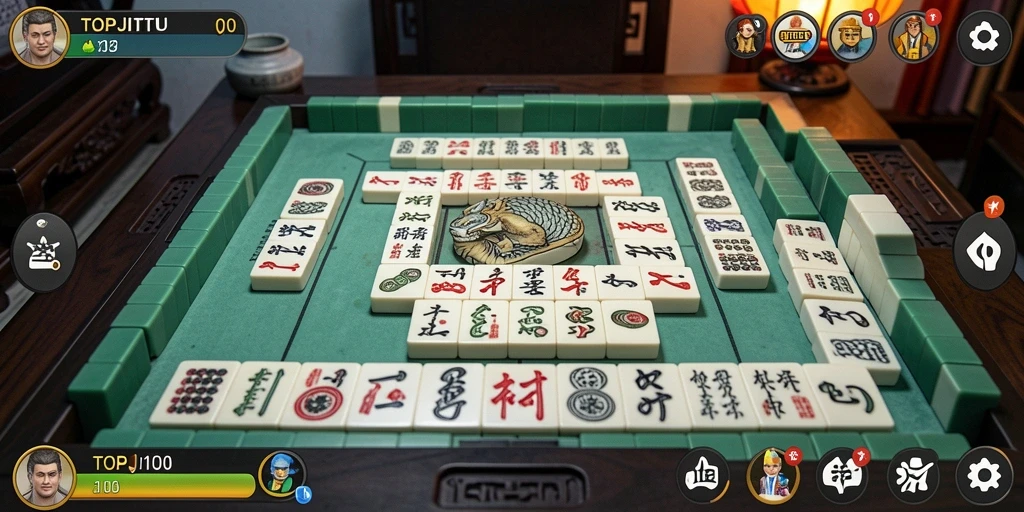 Gameplay seru Mahjong di TOPJITU dengan grafis menarik.
