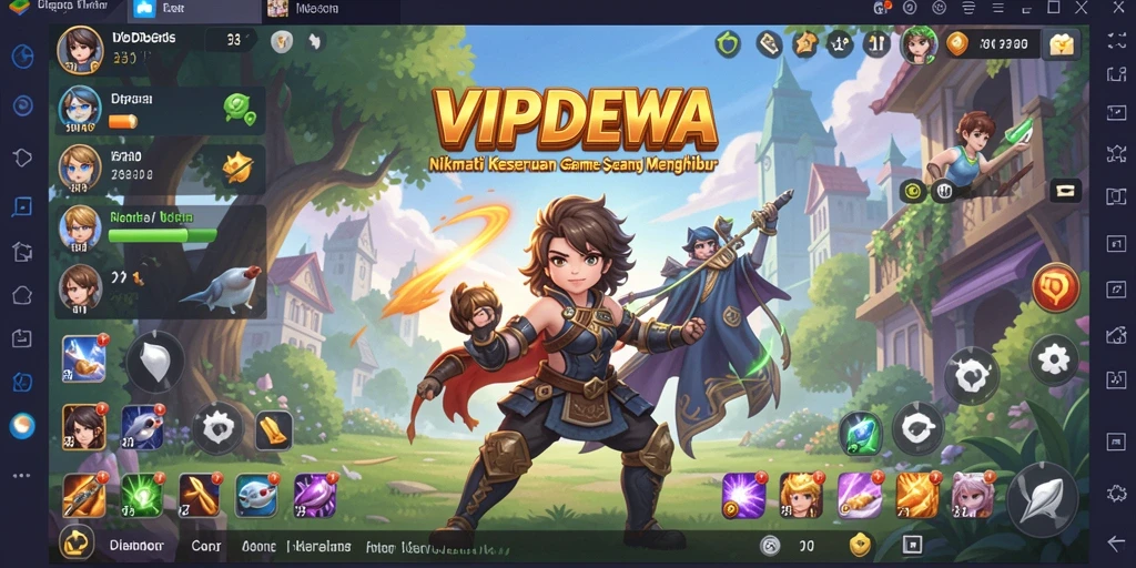 Tampilan gameplay seru dan menghibur di VIPDEWA.