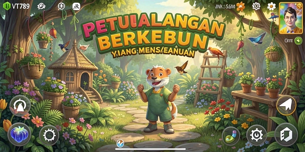 Tangkapan layar menunjukkan gameplay pertanian yang menarik di VT789.