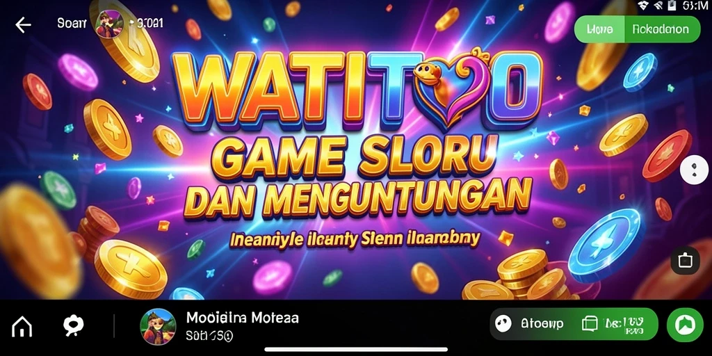 Gameplay menarik WATITOTO dengan gulungan berputar dan animasi memukau.
