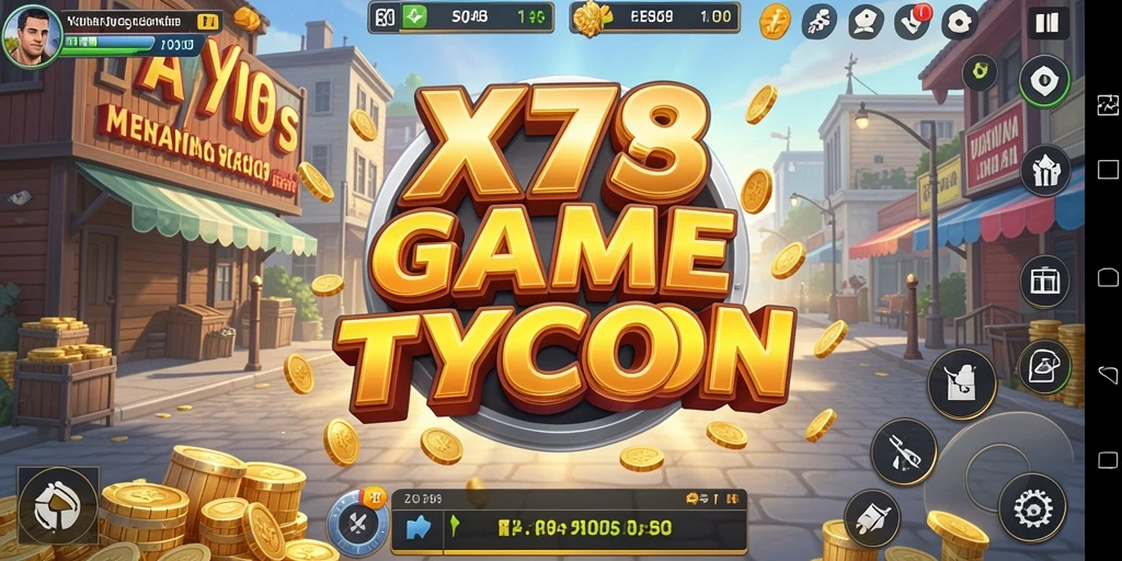 Screenshot gameplay X78 menampilkan momen seru dalam pengelolaan bisnis Tycoon.